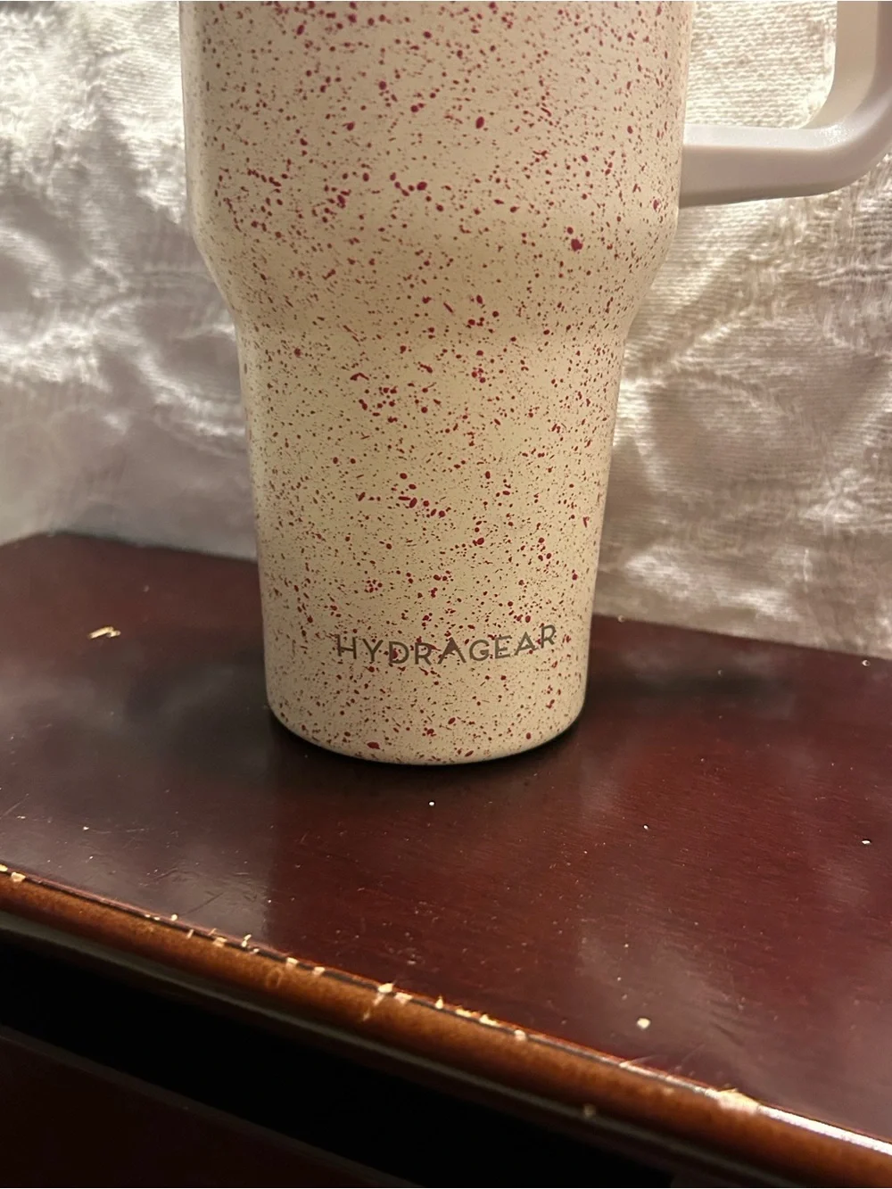 Hydragear Powder 40oz. Atlas Water Bottle  Cream and Pink Speckled